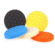 5Pcs Sponges Waves Plate Compound Car Polishing Tools Drill Adapter Polish Sponge Set Waxing Buffing Pad